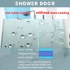 56-60" W x 76" H Frameless Single Sliding Shower Door, Frameless Shower Door, Shower Glass Door with 5/16" (8mm) Clear SGCC Tempered Glass, Stainless Steel Hardware (Gold)