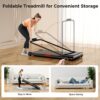 Walking Pad with Handle, 3.0HP Walking pad Treadmill, 3 in 1 Portable Under Desk Treadmill for Home, Treadmil with Handle Bar,Small Treadmill,Folding Walking Treadmill with Remote Control, LED Display