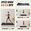 SMUG Treadmill |Space-Saving Design for Home & Office | Quiet & Portable Walking Pad | Ideal for Small Spaces | Black