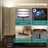 2024 LED Floor Lamp, 40W 4000LM Super Bright Floor Lamps for Living Room Bedroom with Remote & Timer, Torchiere Floor Lamp Stepless Dimmable 2700K-6500K Tall Standing Light Works with Smart Plug