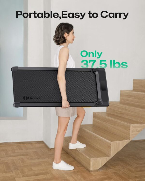 UREVO Under Desk Treadmill for Office Under Desk, Walking Pad 2 in 1 for Home/Office, Portable Walking Pad Treadmill with Remote Control, LED Display