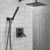 DELTA 342701-BL Modern Shower System, Matte Black