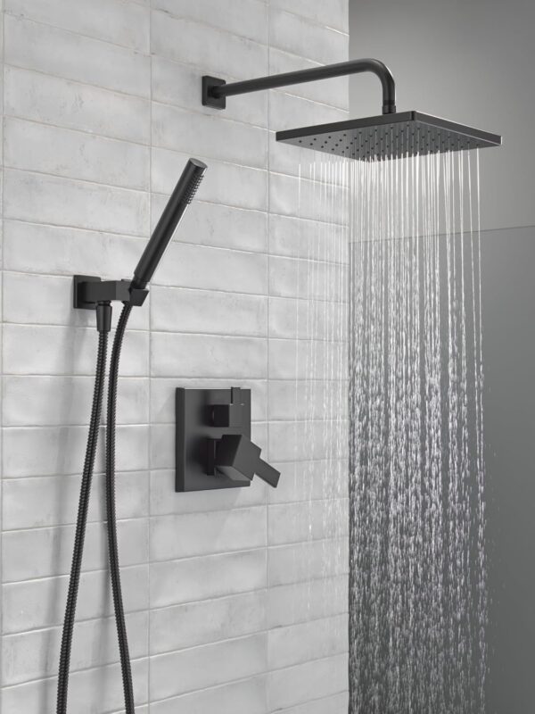 DELTA 342701-BL Modern Shower System, Matte Black