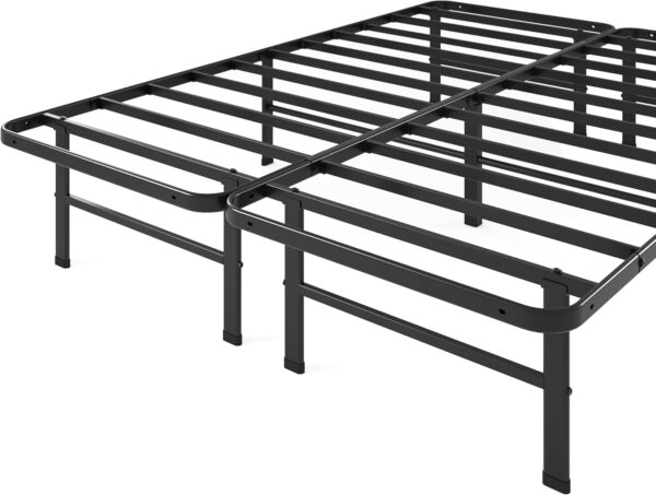 ZINUS Rumi 14in Easy SmartBase Mattress Foundation, Sturdy Metal Bed Frame, No Box Spring Needed, Eco Friendly Packaging, Queen