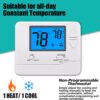 Non-Programmable Thermostats for Home 1 Heat/1 Cool Conventional Single-Stage Systems