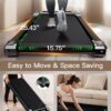 Walking Pad with Incline, Incline Walking Pad Treadmill for Home, 2.5 HP Under Desk Treadmill Small with Remote Control, Walking Pad Small Treadmill with LED Display