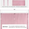 SHA CERLIN Full Bed Frame/Velvet Upholstered Platform Bed Frame with Headboard/Strong Wood Slats Support/Mattress Foundation/No Box Spring Needed - Pink