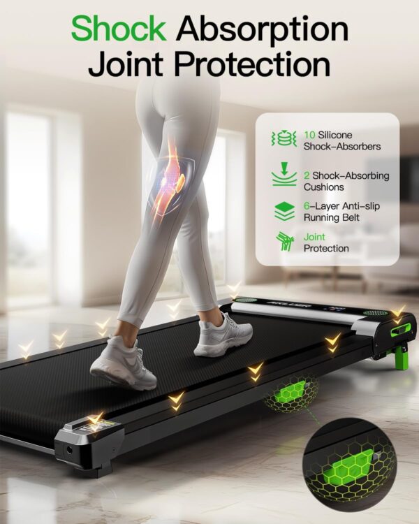 Walking Pad with Incline, Incline Walking Pad Treadmill for Home, 2.5 HP Under Desk Treadmill Small with Remote Control, Walking Pad Small Treadmill with LED Display