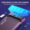 YHR Incline Walking Pad 3 in 1 Under Desk Treadmill, 2.5HP Low Noise Walking Treadmill, Portable Jogging Running Machine for Home Office, APP Remote Control, LED Display, Installation Free