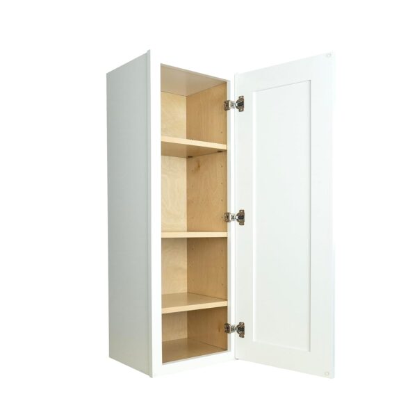 Wall Kitchen Cabinet 15 in. W x 12 in. D x 42 in. H in Shaker White Ready to Assemble