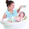Yookidoo Baby Bath Shower Head - Elephant Water Pump with Trunk Spout Rinser - Control Water Flow from 2 Elephant Trunk Knobs for Maximum Fun in Tub or Sink for Newborn Babies