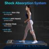Walking Pad, Walking Pad Treadmill for Home Office, Portable Under Desk Treadmill with Remote Control and LED Display, Walking Jogging Running Machine