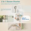 Gabrylly Bathtub Shower System, Shower Faucet Set with Tub Spout, High Pressure 10" Rain Shower head with Handheld Spray, Shower Fixtures with Pressure Balance Shower Valve, Brushed Nickel