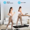 Walking Pad Under Desk Treadmill, Portable Small Treadmills for Home and Office, 2.5HP Super Quiet Brushless Motorized Walking Jogging Running Machine with Remote Control