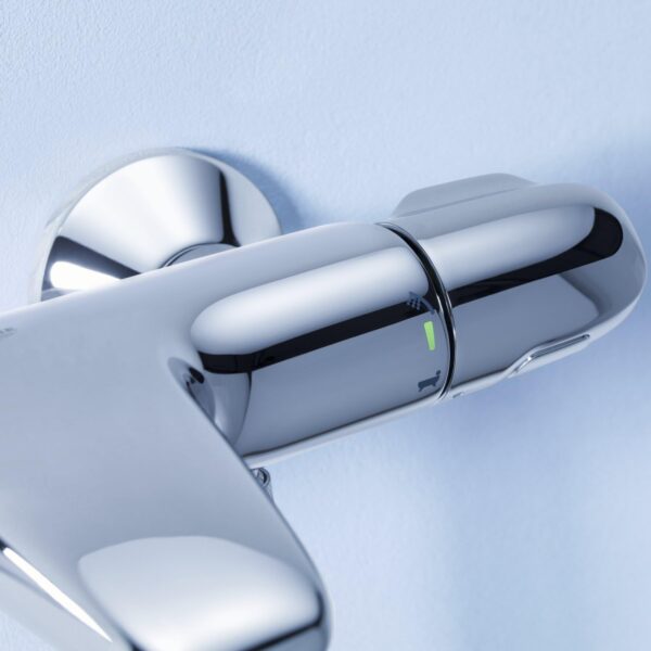 Grohe 34159003 Grohtherm 1000 2-Handle Thermostatic Bath/Shower Valve Trim, Starlight Chrome