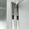 WOODBRIDGE Frameless Bathtub Shower Doors 56-60" Width x 62" Height with 3/8"(10mm) Clear Tempered Glass, 2 Ways Opening & Double Sliding in Brushed Nickel Finish