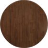 East West Furniture DLAB5-AWA-05 5 Piece Dining Set Contains a Round Dining Room Table with Dropleaf and 4 Upholstered Chairs, 42x42 Inch, Antique Walnut