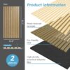 71OpXY5ghqL._AC_SL1500_.jpg Art3d 2 Wood Slat Acoustic Panels for Wall and Ceiling - 3D Fluted Sound Absorbing Panel with Wood Finish - Oak