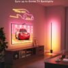 Govee Floor Lamp 2 with Matter, RGBIC Warm Cool White LED Floor Lamp Works with Alexa, 1725lm Corner Floor Lamp with Music Sync, Scene Modes, Smart Floor Lamp for Bedroom, Living Room, Black(1 Pack)