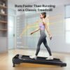 UREVO Under Desk Treadmill for Office Under Desk, Walking Pad 2 in 1 for Home/Office, Portable Walking Pad Treadmill with Remote Control, LED Display