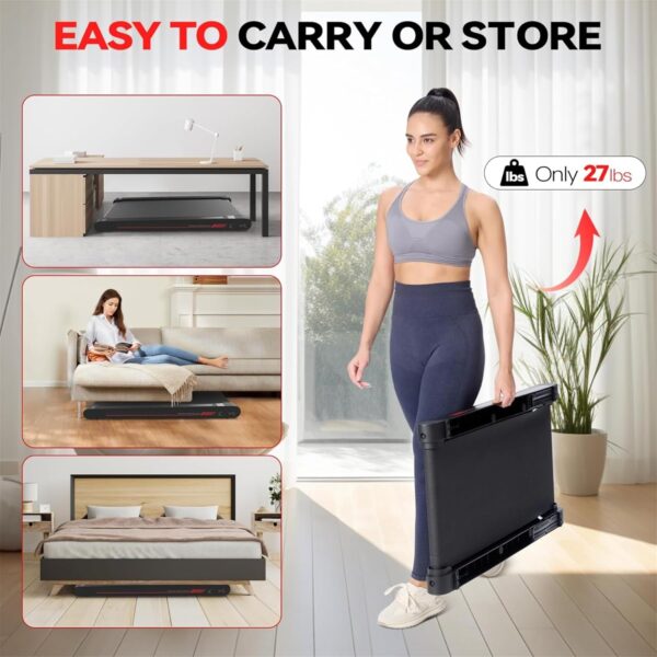 Sperax Walking Vibration Pad with APP, 3 in 1 Under Desk Treadmill, 2.5HP Low Noise Walking Treadmill Pad with Remote Control,Portable Treadmill for Home Office