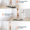Elseluck Walking Pad, Under Desk Treadmill for Home Office, 2 in 1 Portable Walking Treadmill with Remote Control, Walking Jogging Machine in LED Display