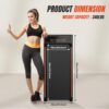 SMUG Treadmill |Space-Saving Design for Home & Office | Quiet & Portable Walking Pad | Ideal for Small Spaces | Black
