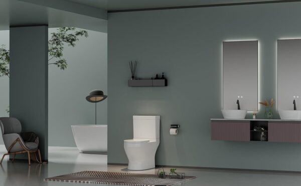 KE KING Lavan® 1000 MaP Score Powerful Flush Comfort Height Floor Mounted Two-Piece Toilet, 12'' Rough-in