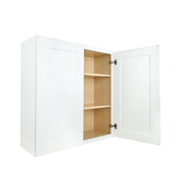 Wall Kitchen Cabinet 30 in. W x 12 in. D x 36 in. H in Shaker White Ready to Assemble
