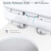 Swiss Madison SM-1T257 Sublime II Compact 24" Length One Piece Toilet Dual Flush 1.1/1.6 GPF with Side Holes, Glossy White