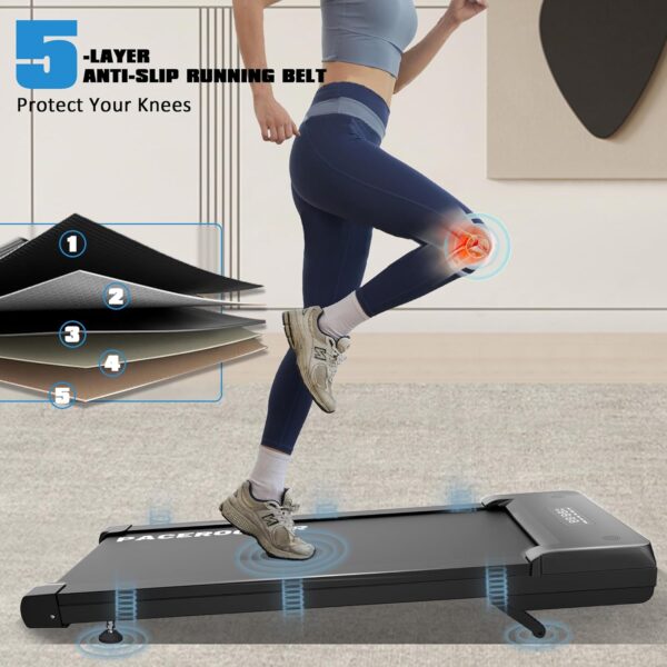 Walking Pad Treadmill with 9% 9-Level Auto Incline, 400+ lbs Capacity Under Desk Treadmills for Home, 10 Hiking Programs