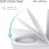 Swiss Madison SM-1T254 St. Tropez One Piece Toilet Dual Tornado Flush 0.8/1.28 GPF with Soft Closing Seat, Comfort Height