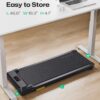 UREVO Under Desk Treadmill for Office Under Desk, Walking Pad 2 in 1 for Home/Office, Portable Walking Pad Treadmill with Remote Control, LED Display
