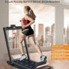 Walking Treadmill - Treadmills for Home & Office - Portable Treadmill with Remote Control, LED Display, 265 LB Capacity, Space-Saving Compact Treadmill for Walking, Jogging, and Running
