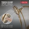 Delta Faucet Nicoli 14 Series Single-Handle Tub and Shower Trim Kit, Gold Shower Faucet with 6-Spray H2Okinetic Hand Held Shower Head with Hose, Champagne Bronze 144749-CZ-HS (Shower Valve Included)