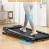 UREVO Walking Pad Treadmill with Incline, 2.5 HP Under Desk Treadmill, Foldable Treadmill for Home Office, Compact Treadmill with LED Display Remote Control 265lbs Weight Capacity