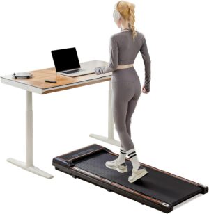SMUG Treadmill |Space-Saving Design for Home & Office | Quiet & Portable Walking Pad | Ideal for Small Spaces | Black