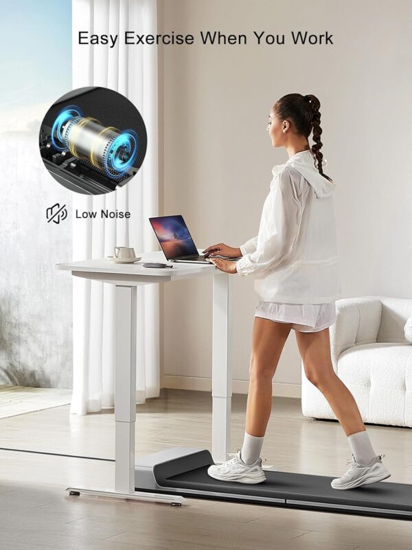 WALKINGPAD P1 Folding Treadmill, Ultra Slim Foldable Treadmill Smart Fold Walking Pad Portable Walking/Jogging Machine with App & Remote Control Grey