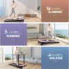 ANCHEER Walking Pad Treadmill with 9% Auto Incline, 4 in 1 Under Desk Treadmill with Remote Control, 2.5HP Walking Treadmill for Home Office, LCD Display/300LBS Weight Capacity/8 Adjustable Slopes