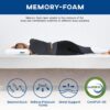 6/8/10/12 inch Gel Memory Foam Mattress for Cool Sleep & Pressure Relief, Medium Firm Mattresses CertiPUR-US Certified/Bed-in-a-Box/Pressure Relieving (10 in, Full) White