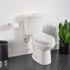 American Standard 606AA002.020 H2Option Two-Piece Toilet with Toilet Seat and Wax Ring, Elongated Front, Chair Height, Dual Flush, White, 0.92 - 1.28 gpf