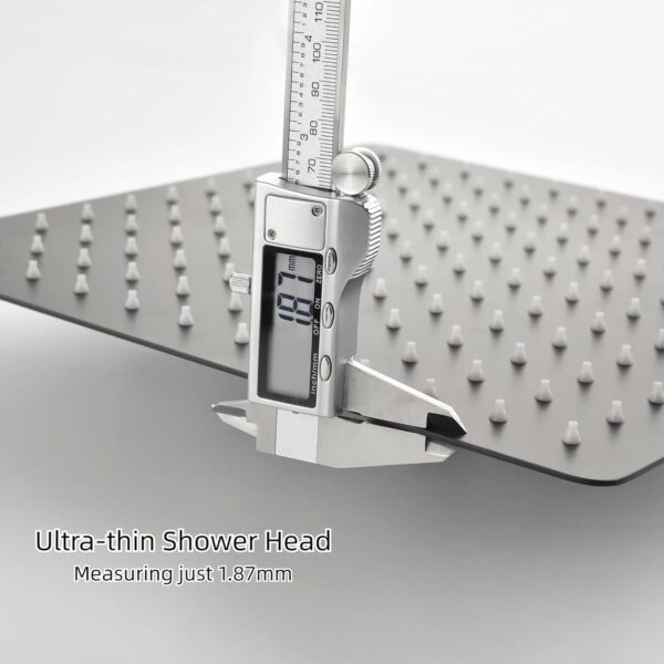 71diU7Cc3DL._AC_SL1500_.jpg WELLFOR 12-In Wall Mounted Rain Shower Faucet with Single Handle and Handheld Spray, Waterfall Dual Head Shower Head System with 2-way Diverter, Pressure-balanced Valve Included, Matte Black