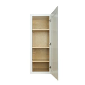 Wall Kitchen Cabinet 15 in. W x 12 in. D x 42 in. H in Shaker White Ready to Assemble