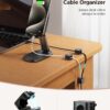 6 Pack Magnetic Cable Clips [Cable Smooth Adjustable] Cord Holder, Under Desk Cable Management, JOYROOM Adhesive Wire Holder Keeper Organizer for Home Office Desk Phone Car Wall Desktop Nightstand