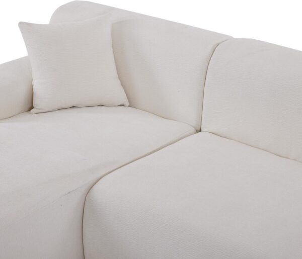 P PURLOVE Modern L-Shape Modular Sectional Sofa,Simplified Style Upholstered Sectional Sofa Couch,2 Piece Free Combination Sofa for Living Room