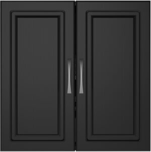 SystemBuild Evolution Kendall 24" Wall Cabinet in Black