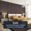 NeatiEase Wood Panels for Wall, 4-Piece 96" x 12.6" Soundproof Wood Slat Wall Panel for Interior Wall Decor Noise Cancelling, Wood Acoustic Wall Panels, Sound Absorbing Panel (Dark Walnut)
