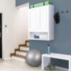 Brookings Shaker Unassembled Wall Kitchen Cabinet W2430, 24 W x 12 D x 30 H, Painted White, Solid Wood, Design House, 561720