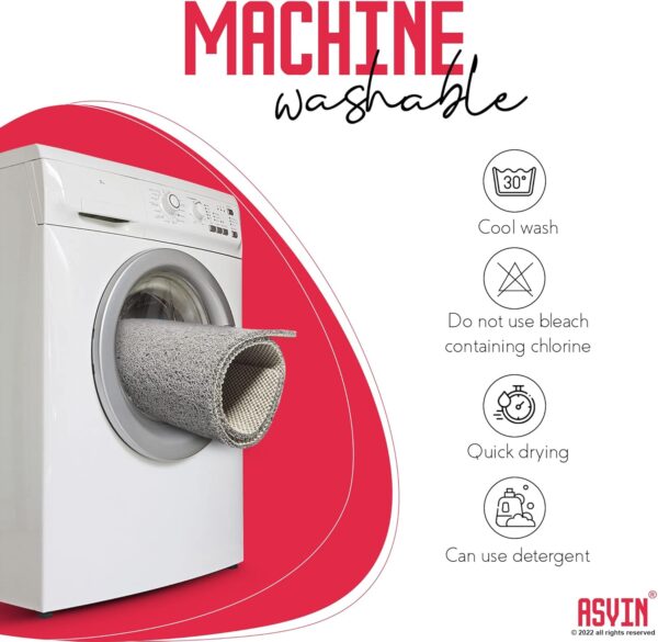 71jWWspGSJL._AC_SL1500_.jpg Asvin Soft Textured Bath, Shower, Tub Mat, 24x16 Inch, Phthalate Free, Non Slip Comfort Bathtub Mats with Drain, PVC Loofah Bathroom Mats for Wet Areas, Quick Drying