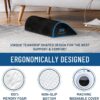 Foot Rest for Under Desk at Work - Memory Foam Office Foot Stool & Under Desk Footrest Leg Elevation Pillow for Gaming & Home Office, Supports Posture